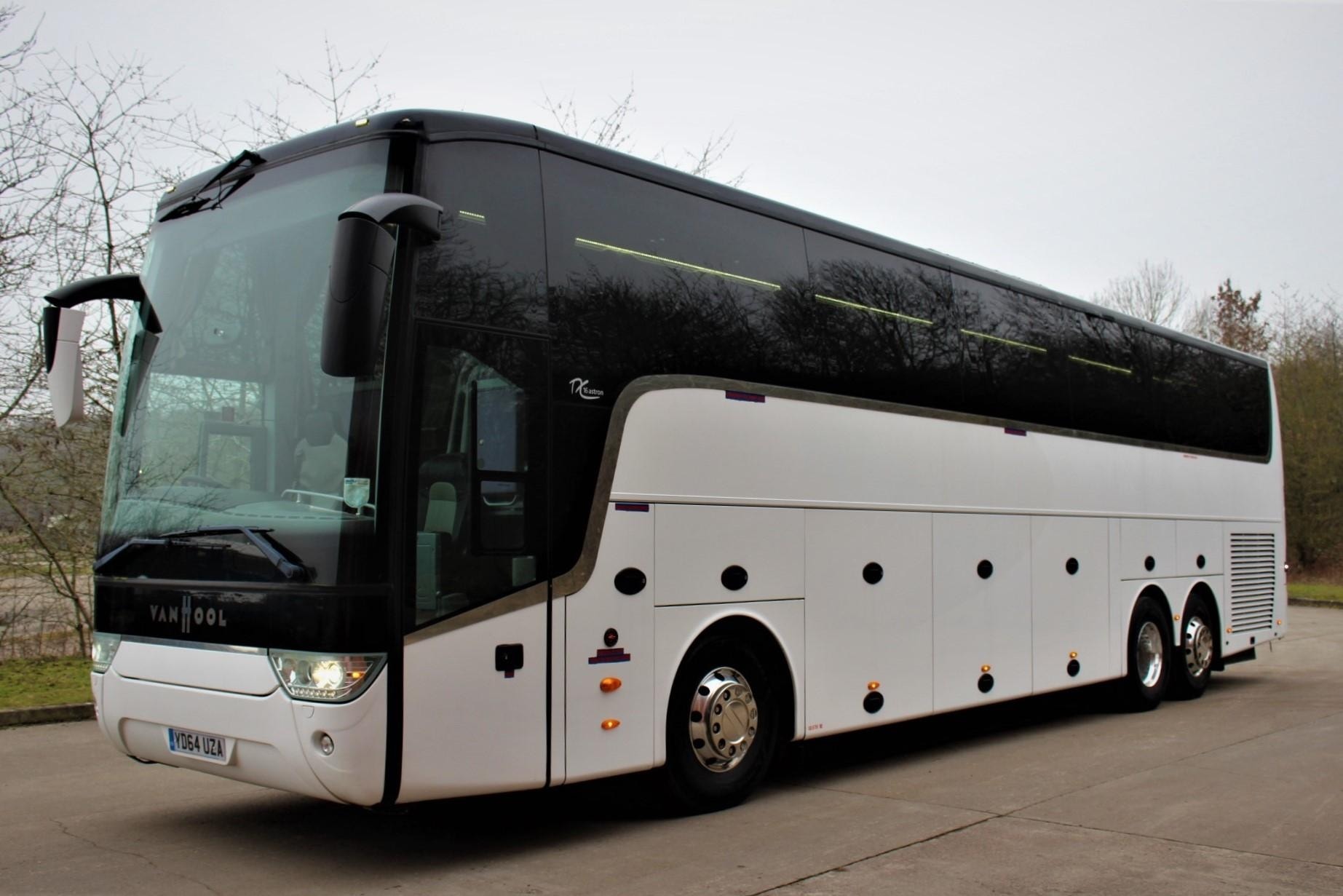 Charter bus for the trip